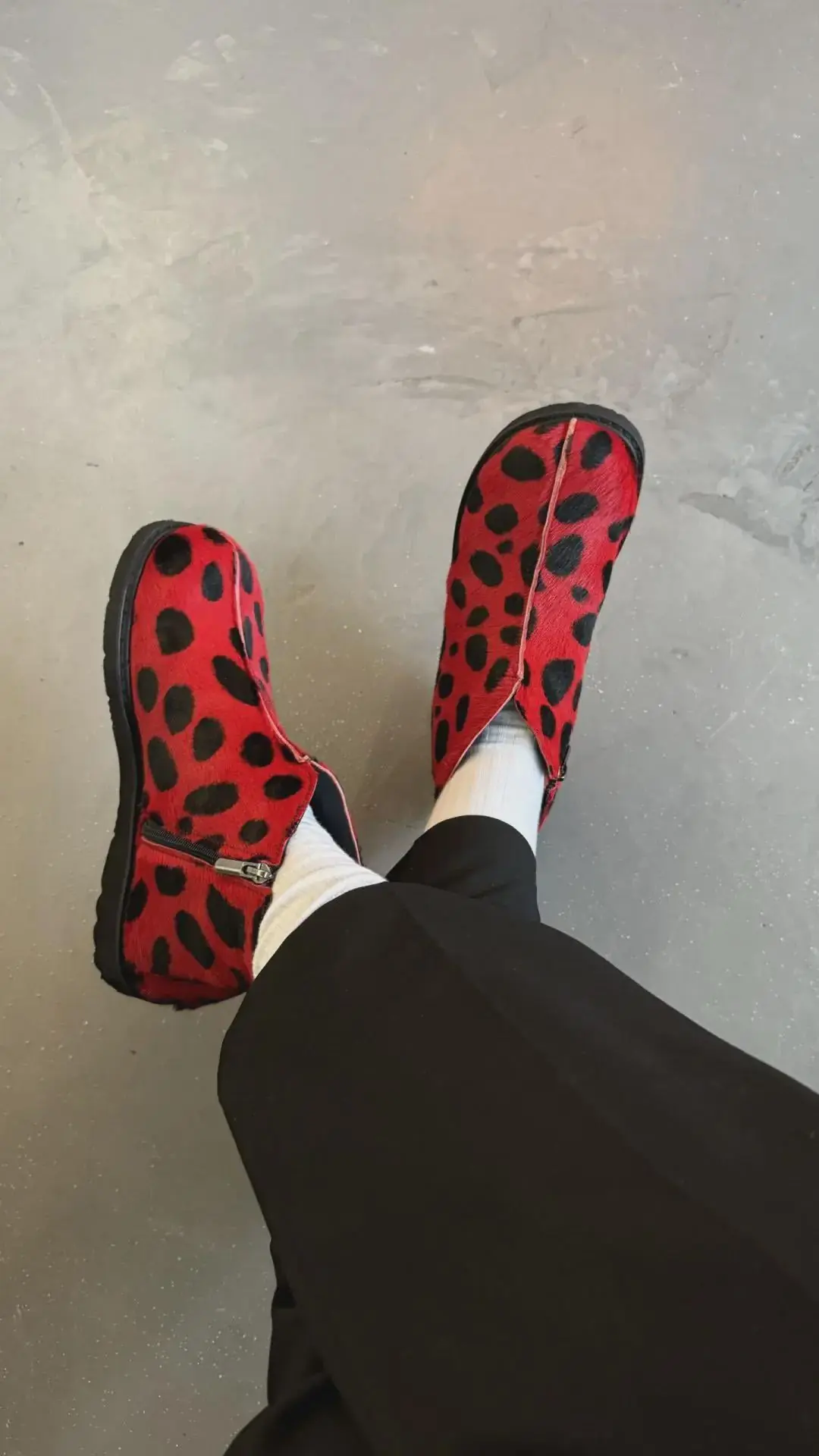 Fur Lined Winter Leather Boots For Women Orthopedic